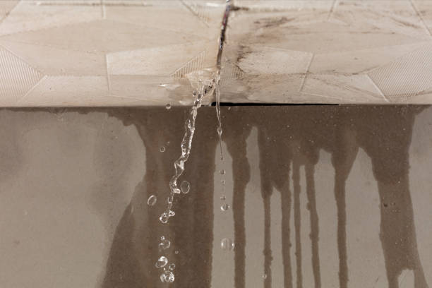 Professional Water Damage Restoration technician working in Afton, WI
